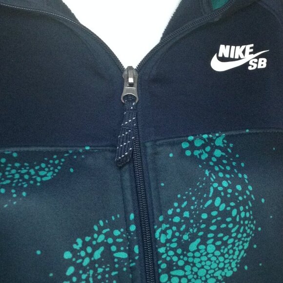 Nike SB Thermol Fit Juniors XL Nylon/Fleece hoodie, Graphic Print, 1/2 Zip, Y2K - Picture 2 of 6